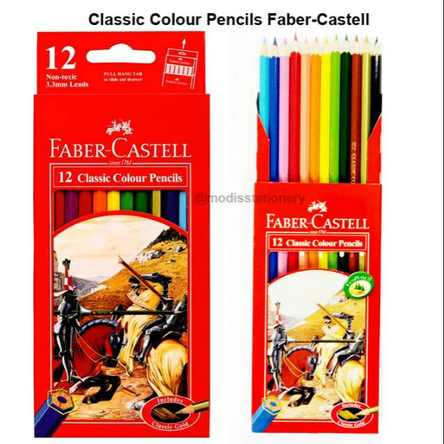 

Cat pencil warna Faber-Castell classic panjang colour pencils