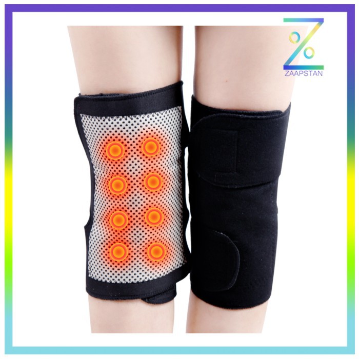 Pelindung Lutut Terapi Magnetik Knee Pad Size 86cm - A-7720 - Black