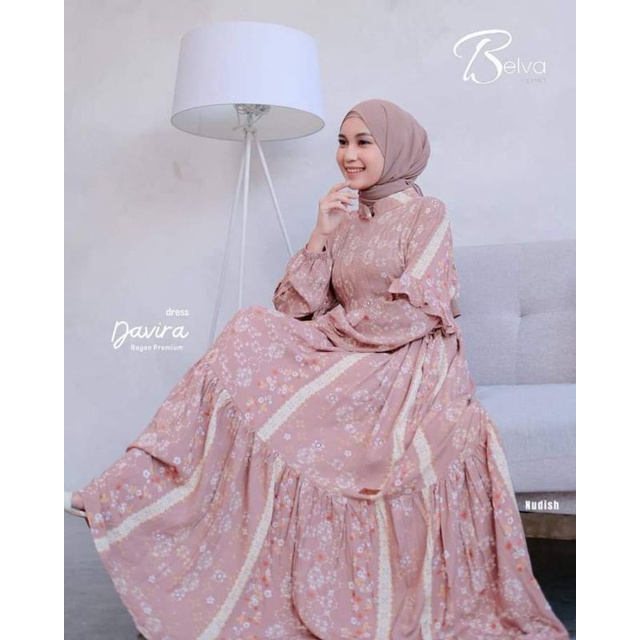 DAVIRA DRESS ORI BY BELVA FASHION | GAMIS RAYON MOTIF