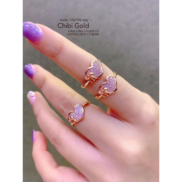 Cincin emas ITALY C181910  #chibi