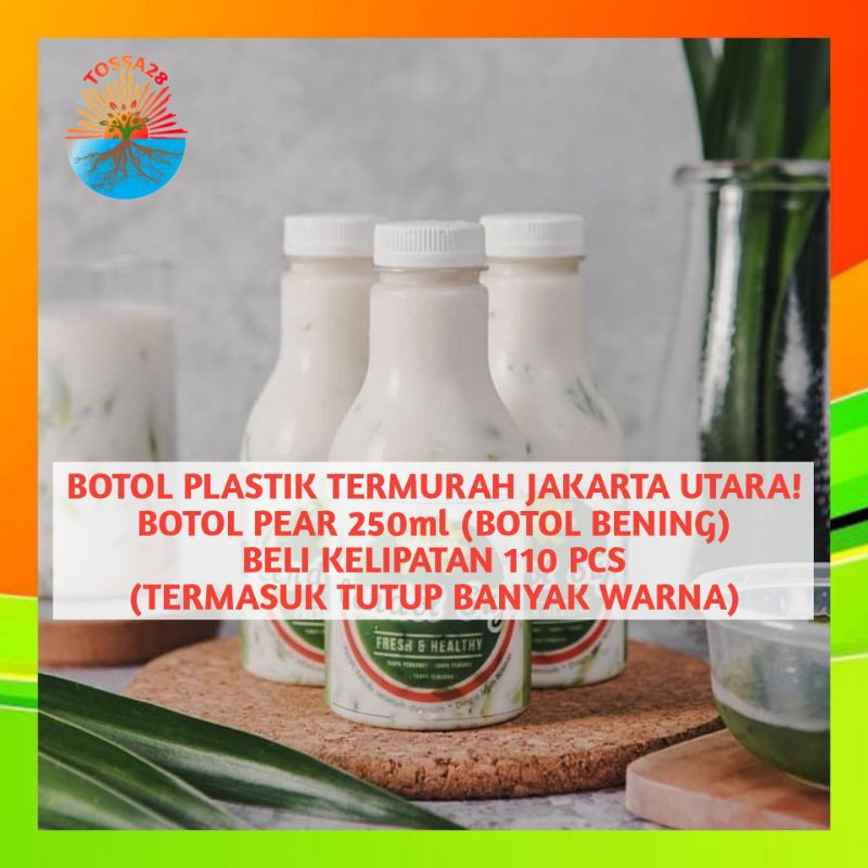 Botol Plastik 250ml / Botol Pear Pier Pir 250ml Shortneck (Beli