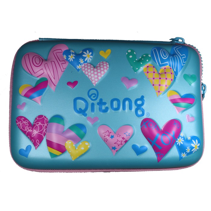 

Kotak Pensil - Pencil Case Smiggle China Hard case Motif Love - Biru
