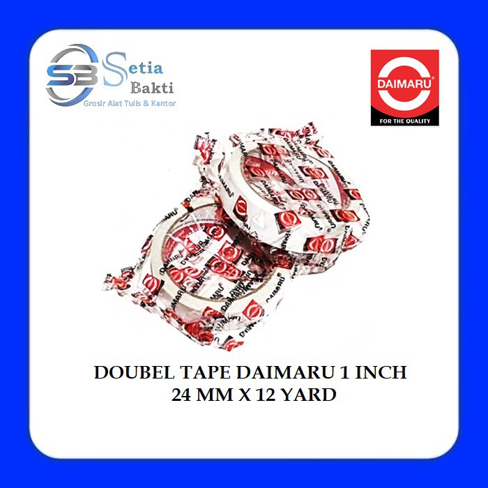

DAIMARU Double Tape 1 Inch - 24 mm x 12 Yard - 1 Pcs