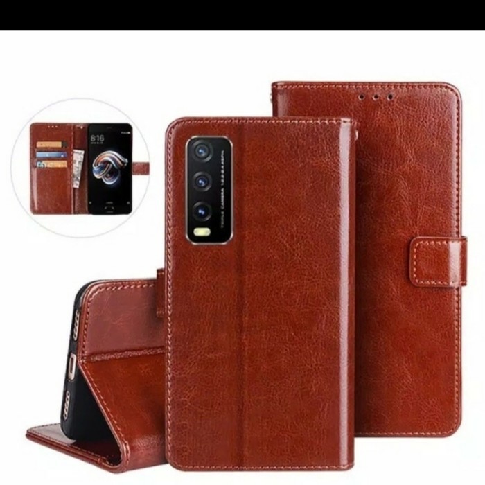 SAMSUNG S21 / S21 PLUS/S21 ULTRA CASE FLIP LEATHER SOFTCASE STANDING, CASE FLIP KULIT