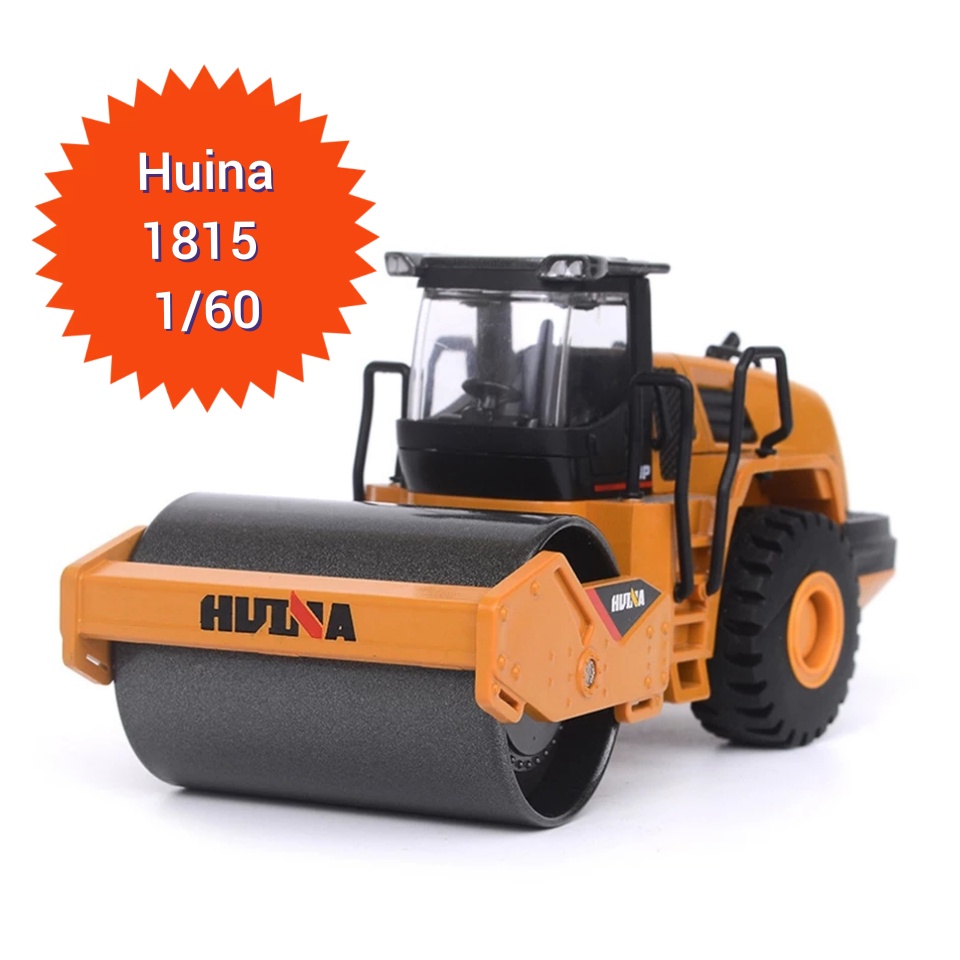 Huina 1815 Diecast Road Roller 1/60 Metal Alloy Huina Toys
