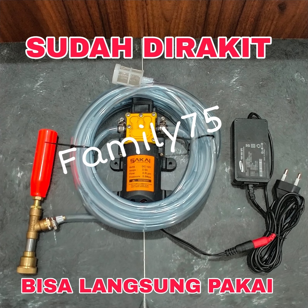 SAKAI Alat cuci motor steam ac mobil Mesin pompa DC mini stim motor ac paket sakai