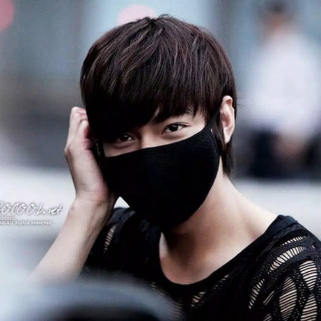  Masker  Mulut  Kain Hitam Tebal Polos Import Korea KPOP 