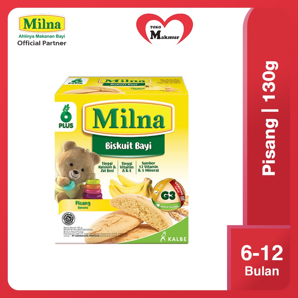 Milna Biskuit 130 Gram / Toko Makmur Online