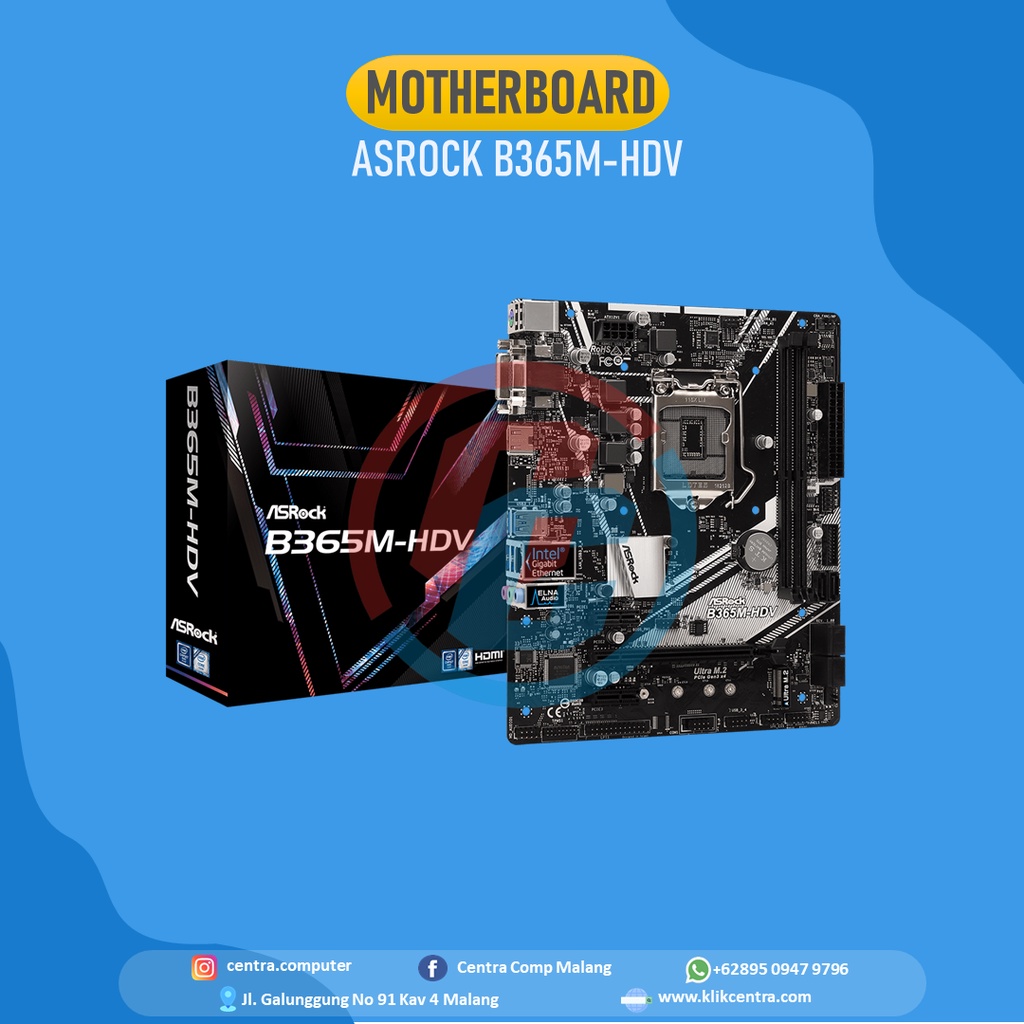 ASROCK MOTHERBOARD B365M-HDV