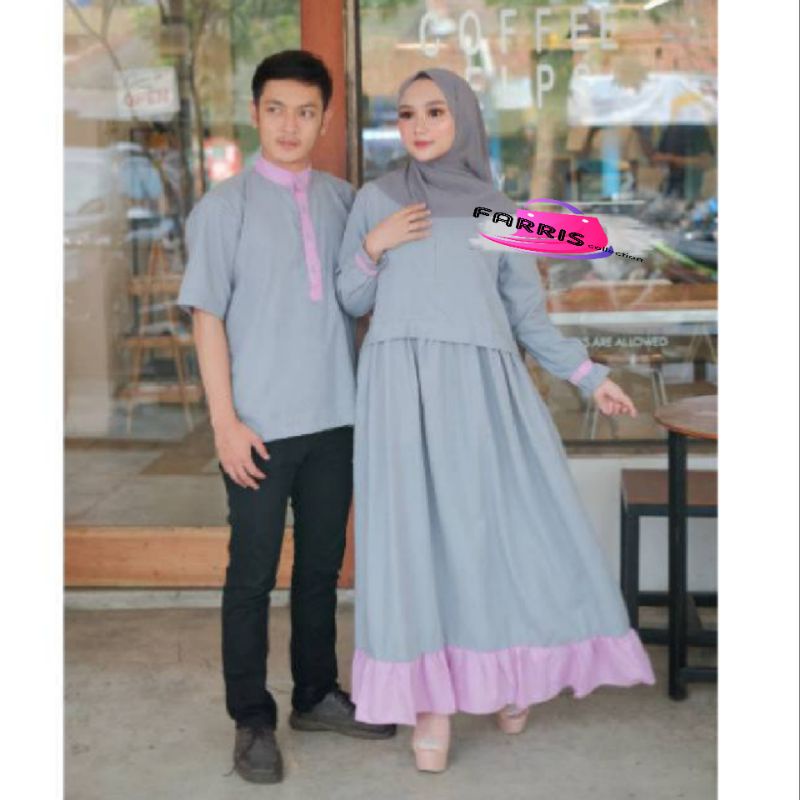 Couple Gamis zakia Couple gamis terbaru Gamis set murah