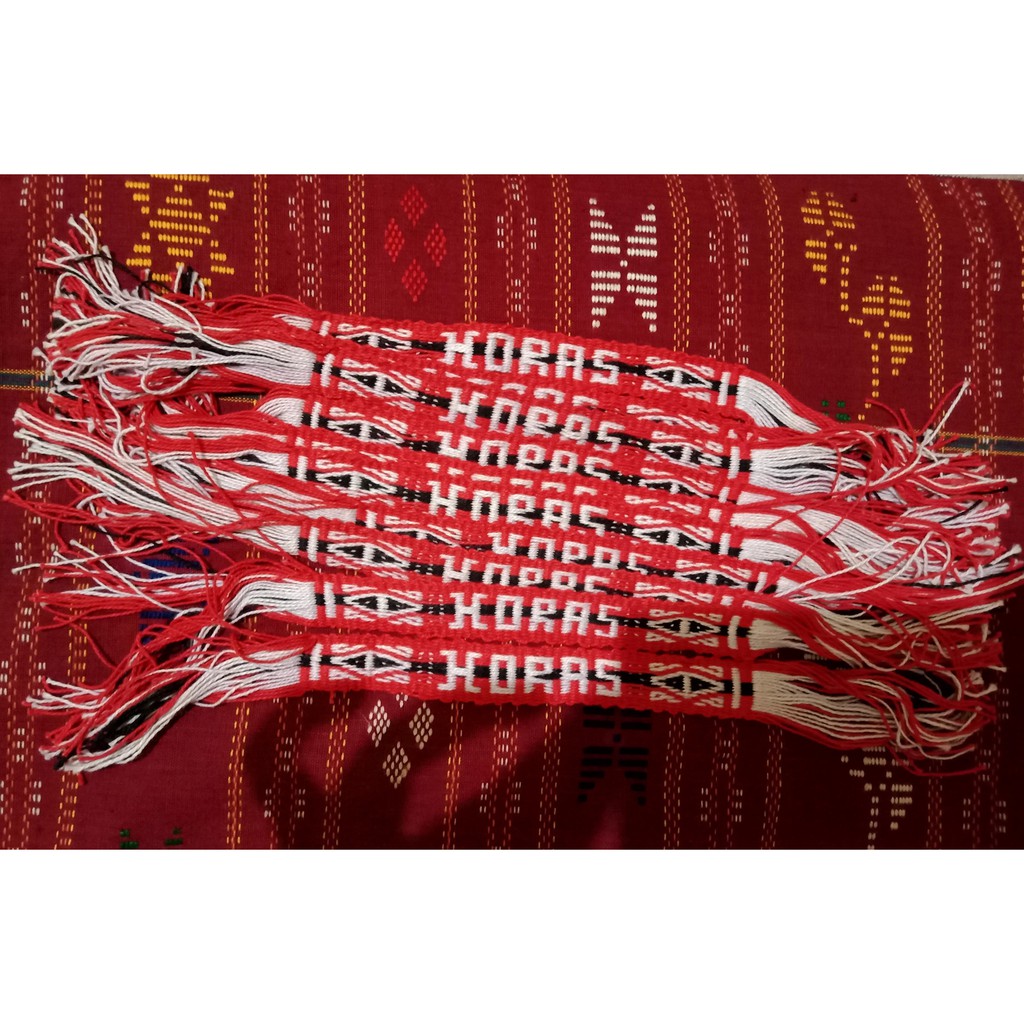 gelang unik etnik batak-Merah