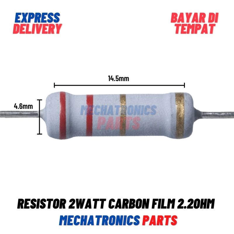 [PAS-9036] RESISTOR SERIE 2WATT HPL 10WATT CARBON FILM RESISTOR 2,2OHM 2W