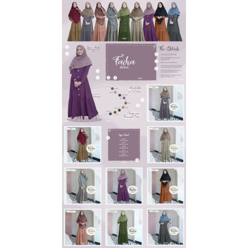 FAIHA DRESS VOL 2 By silmee Indonesia