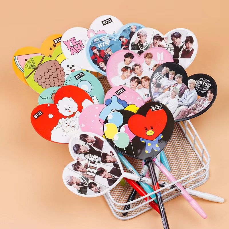 PULPEN GEL BTS BT21 KIPAS BESAR MURAH / PULPEN BTS / PULPEN BT21 / BOLPEN GEL / PENA / BALLPOIN