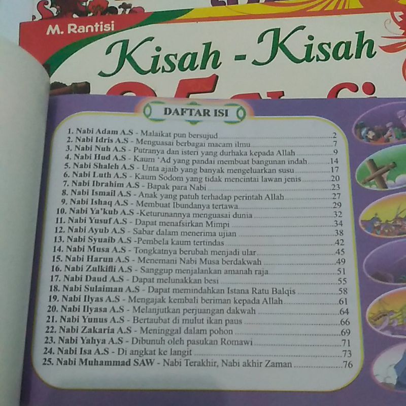 Kisah 25 nabi untuk anak. cerita nabi. bergambar dan berwarna