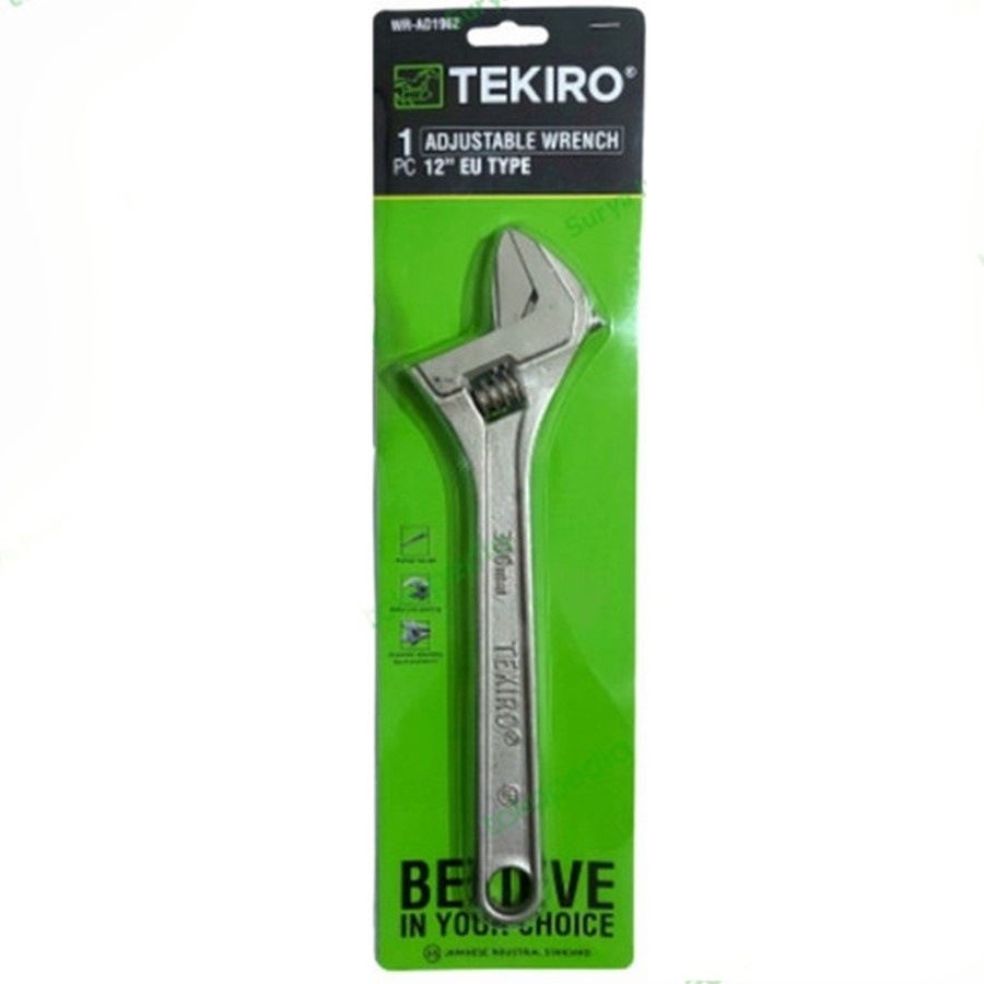 TEKIRO Kunci Inggris 12 INCHI // ADJUSTABLE WRENCH BAGO WR-AD1962