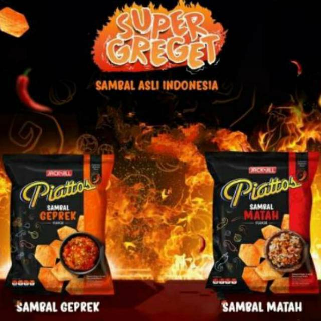 PIATTOS Sambal Geprek & Sambal Matah 78gr | Shopee Indonesia