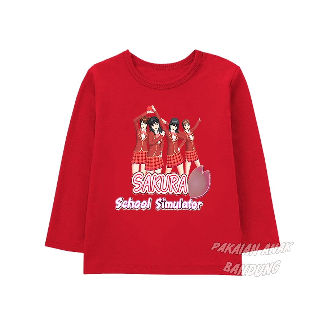 KAOS ANAK SAKURA SCHOOL SIMULATOR ANAK PEREMPUAN LENGAN PANJANG / BAJU ANAK UNISEX BAHAN PREMIUM