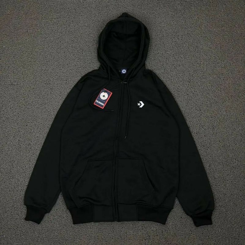ASTROB.ID-Jaket hoodie converse all star original premium full tag lebel/HOODIE CONVERSE ALL STAR  O