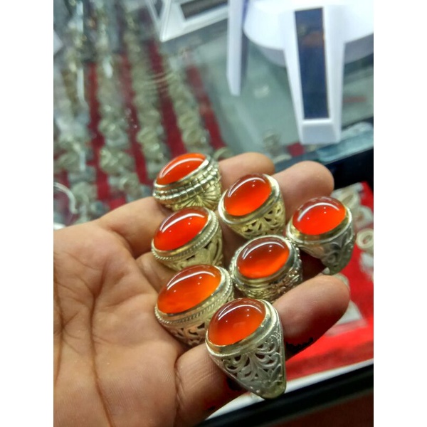 batu cincin red raflesia orange