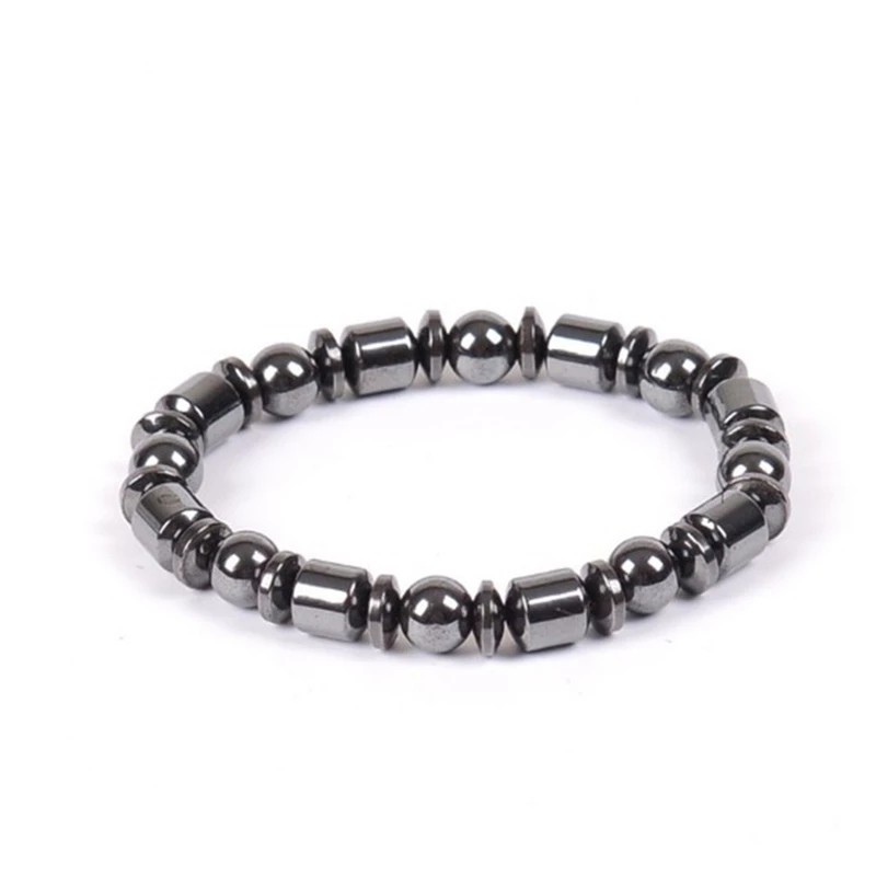 Gelang kesehatan batu hematite MAGNET pria wanita -  Natural Stone Bracelet magnetic-KOMBINASI