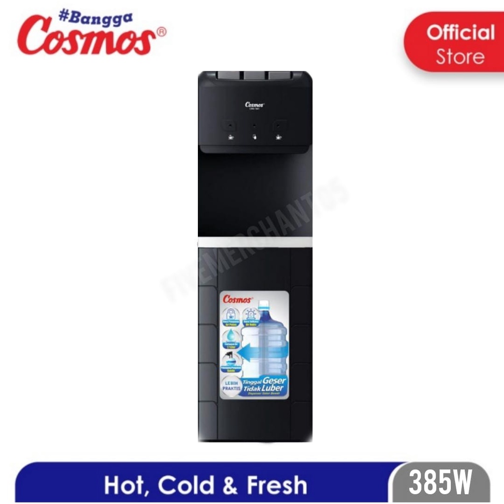 Dispenser Galon Bawah Cosmos CWD 7601 Hot Cold Fresh 3 Kran Dispenser Air Galon Bawah Dispenser 3 Kran