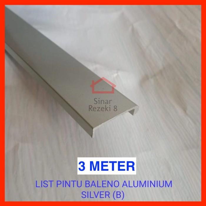 Lis Pintu Aluminium SILVER Edging Frame Profil Lemari Alumunium EA 19 Kualitas Terjamin