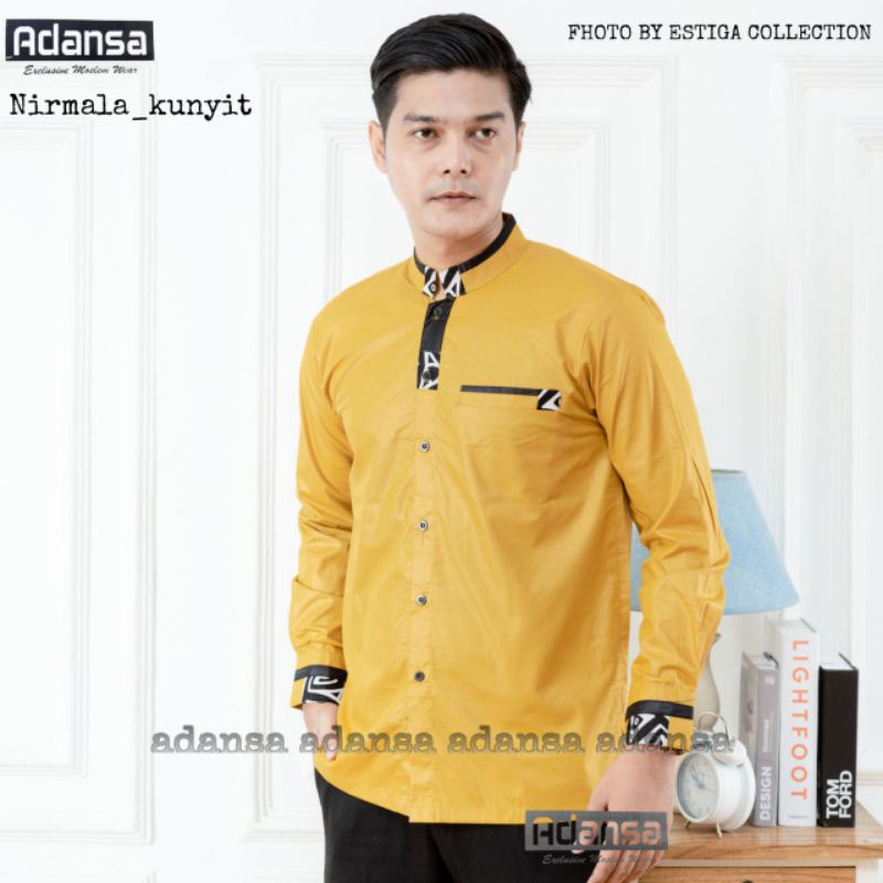 Super Spun Baju Koko Kombinasi Batik Lengan Panjang Seragam Santri Dan Hadroh 3