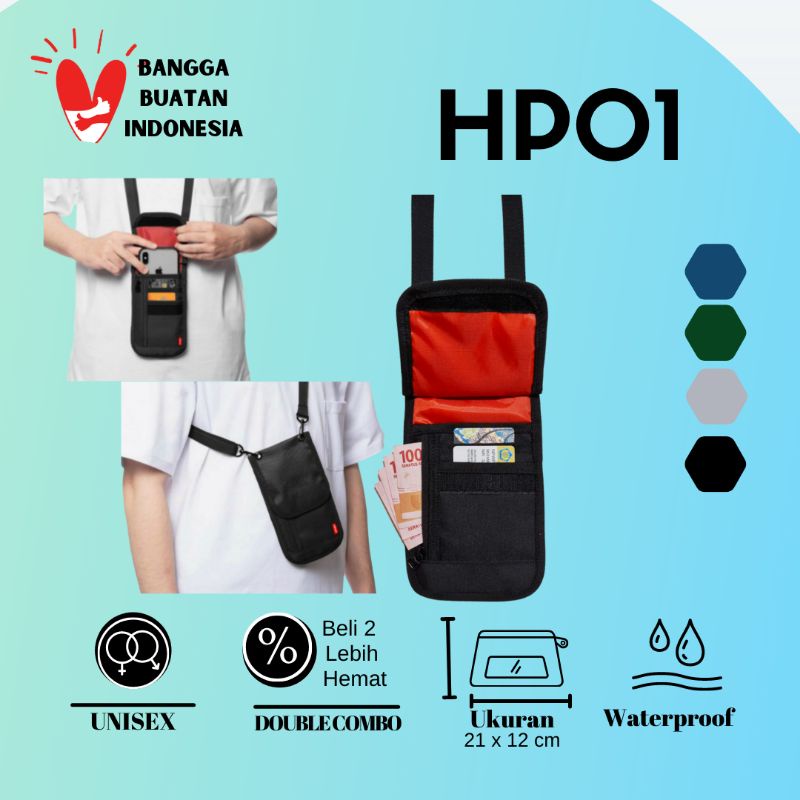Tas Hp Mini Selempang Hp gantung leher Hanging Pocket mateswell