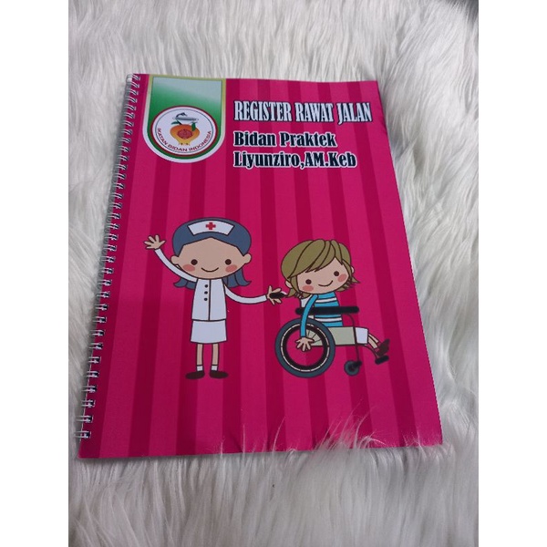 

Buku Register Rawat Jalan + Cetak Nama Sampul Soft Laminating Anti Air