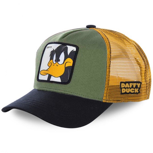 Topi baseball Motif Kartun Disney daffy duck Gaya vintage