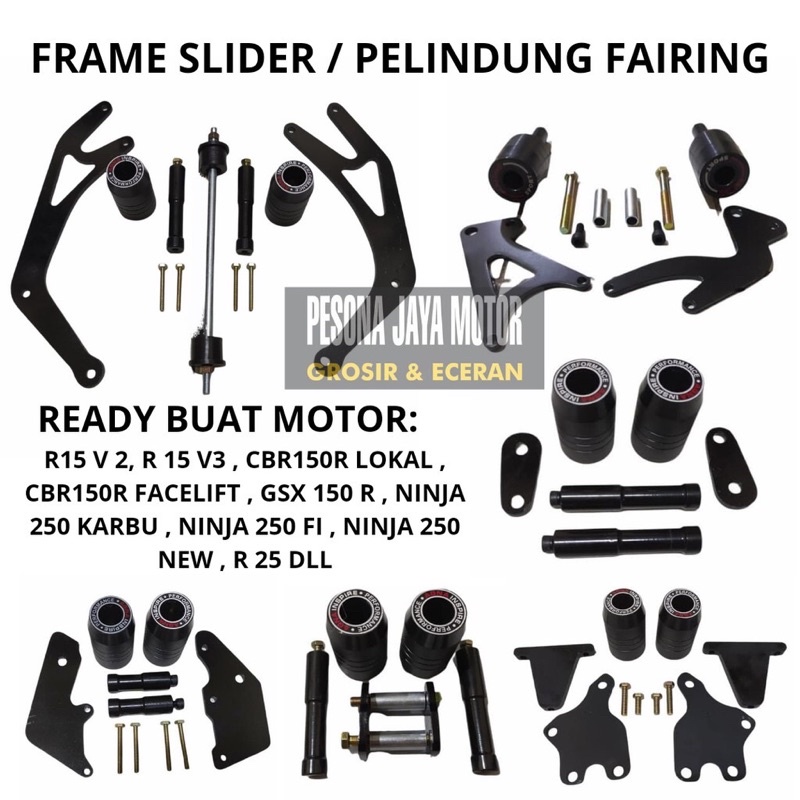 Frame Slider Agna Pelindung Fering Agna Ready Semua Motor Fairings