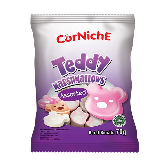 

Corniche Teddy Marshmallows Assorted - 70 gr