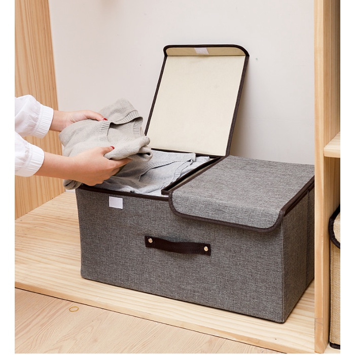 LEMARI BOX Kotak Tempat Penyimpanan Pakaian Baju Serbaguna Size Large - Hijau