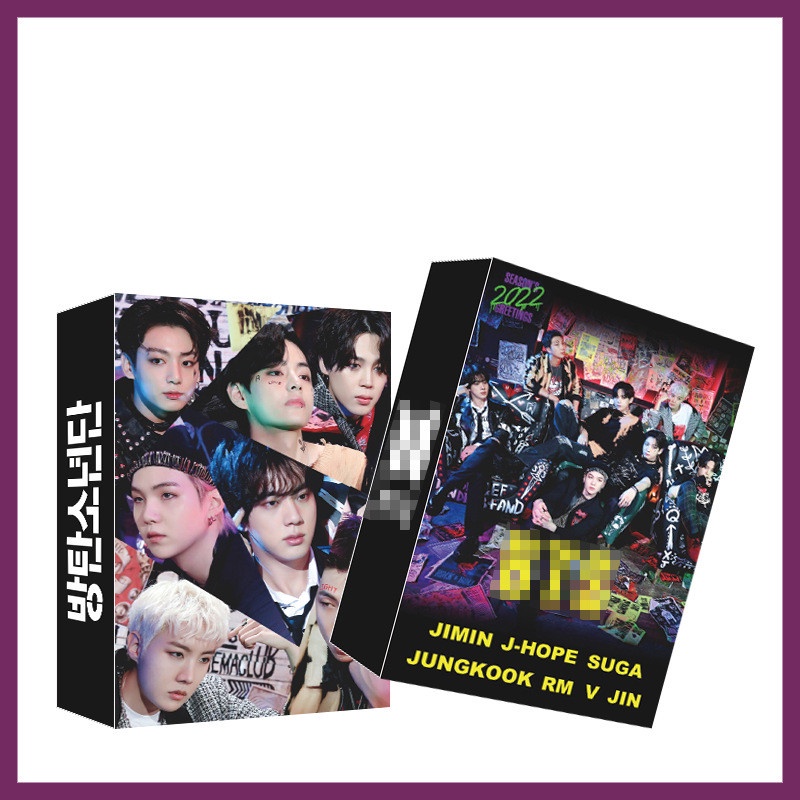 54pcs / Kotak Kartu Foto BTS RM Jin J-Hope V Untuk Koleksi