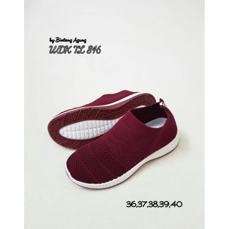 wdk sepatu rajut cewek