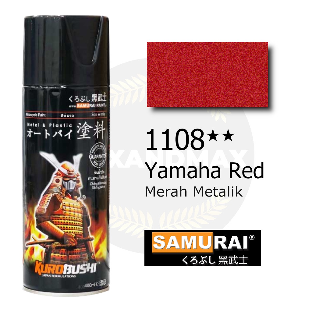 Samurai Paint Yamaha Red 1108 Merah Metalik 400 ml - Cat Semprot