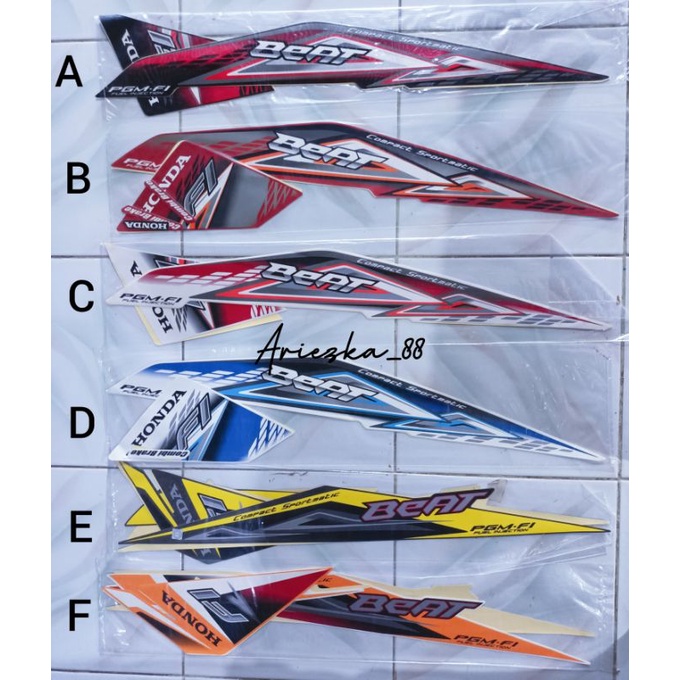 Striping Beat 2014 STD | Sticker lis bodi motor beat fi new