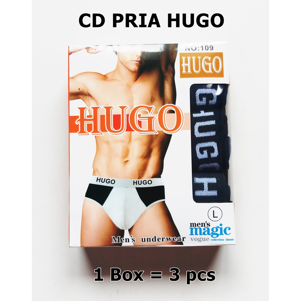 Celana Dalam Hugo / Boxer Hugo ABG/Pria Laki-Laki Dewasa 3 Pcs