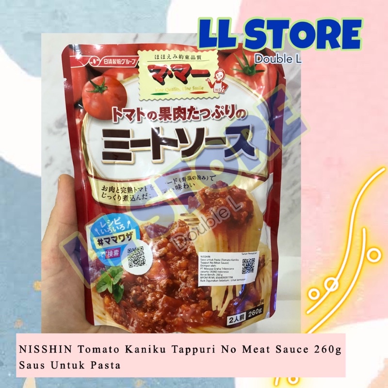 

NISSHIN Tomato Kaniku Tappuri No Meat Sauce 260g Saus Pasta ala Jepang