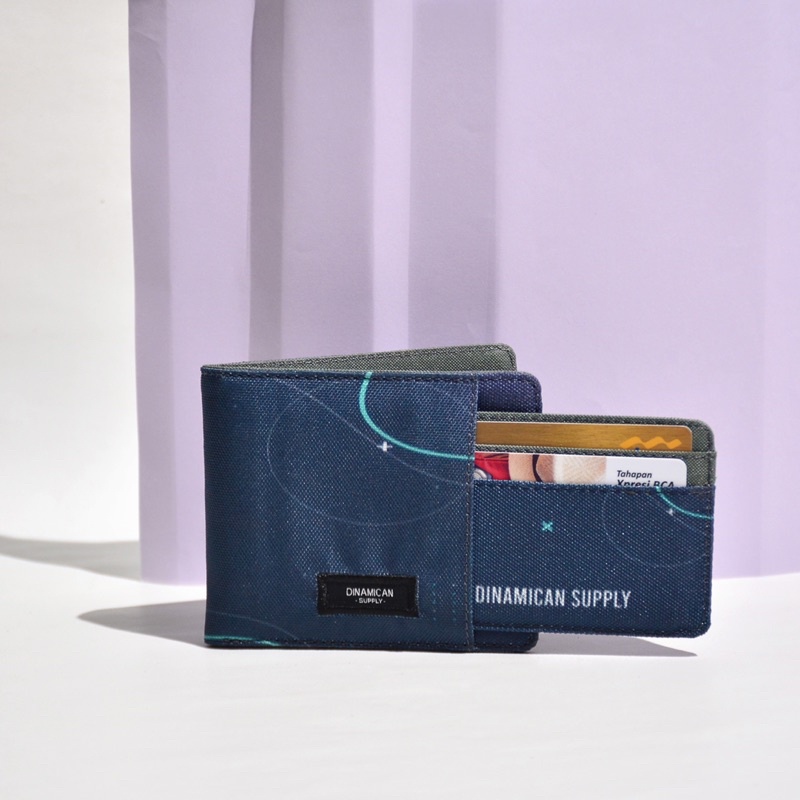 Luis Midnight Steel - Dompet lipat pria dompet kartu cowok donpet cardholder koin  2 in 1 Dinamican Supply