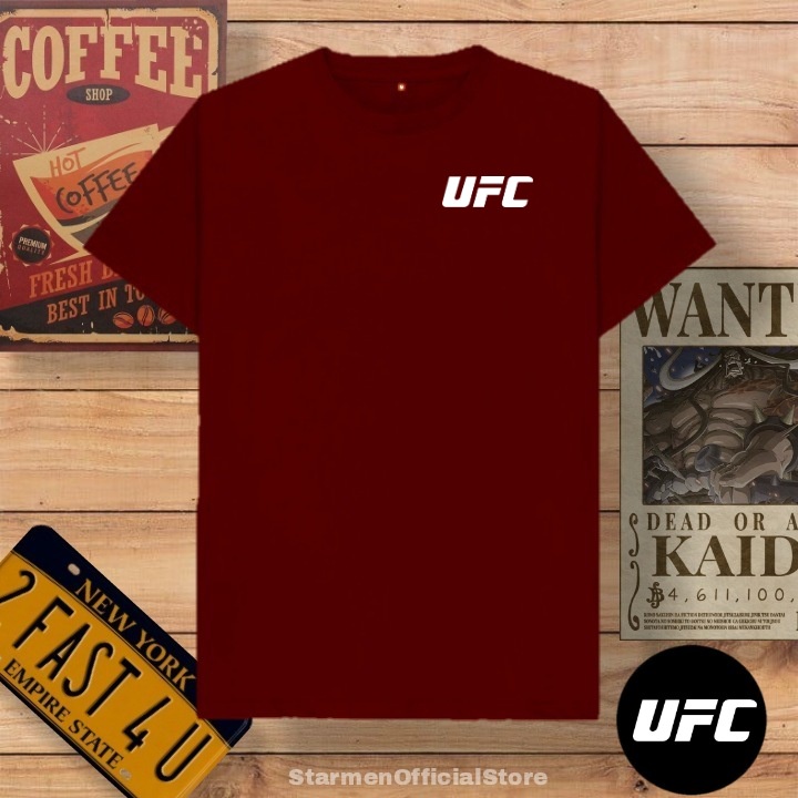 Kaos Distro Unisex UFC Katun Combed 30s / sablon polyflex /polyflex premium / Pakaian Pria Wanita Atasan Cowok Cewek /kaos kekinian / kaos viral / tshirt tumbrl tee basic /SIZE M , L , XL , XXL / kaus oblong oversize kaos murah best seller ready