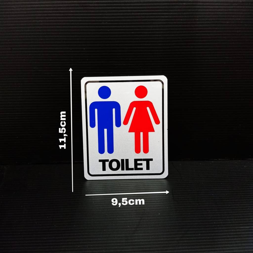 Jual Sign Label Acrylic Tulisan Toilet Dan Gambar Shopee Indonesia