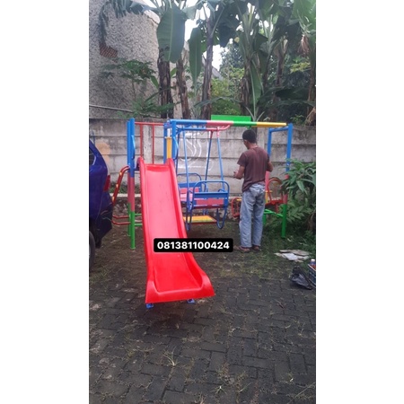ape luar paud mainan taman kanak kanak set tiga playground free ongkir jkt