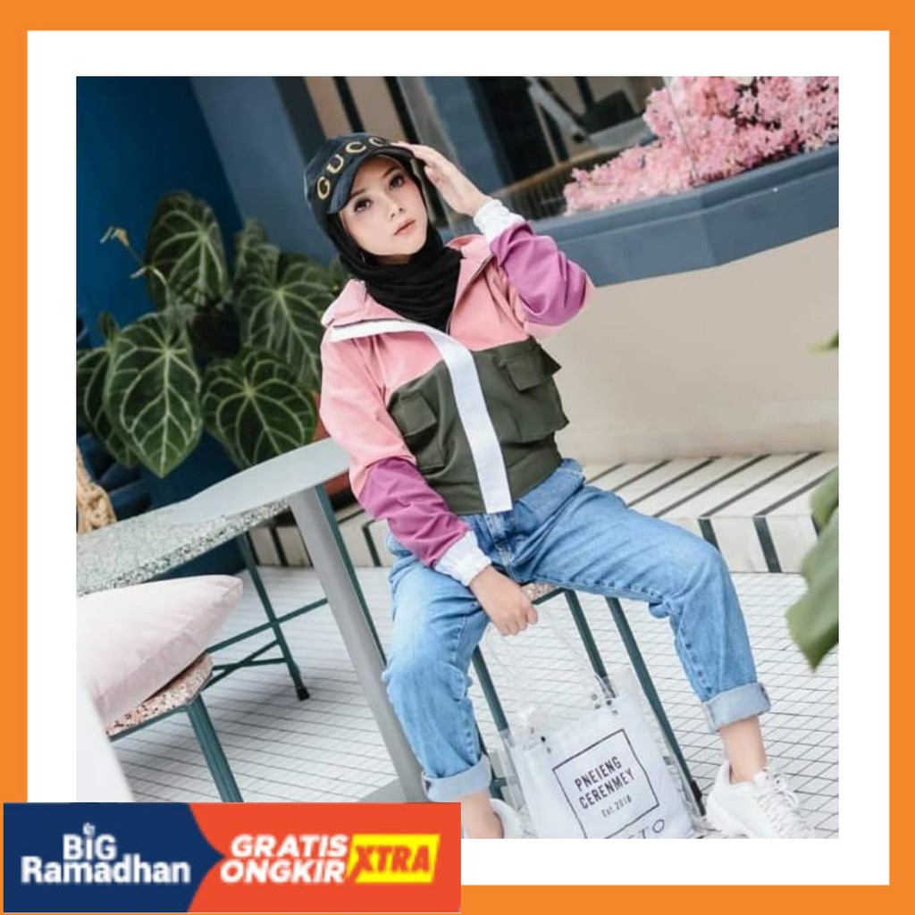 FASHION AHHA NEW RAPID BOLAK BALIK ORIGINAL/ COMBINE POCKET JAKET KANVAS