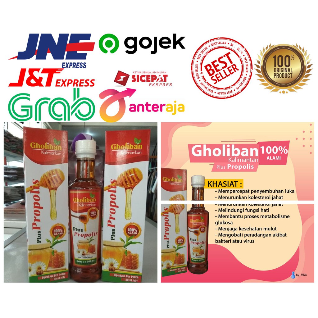 

Madu Murni Gholiban Kalimantan Plus Propolis Asli Enak