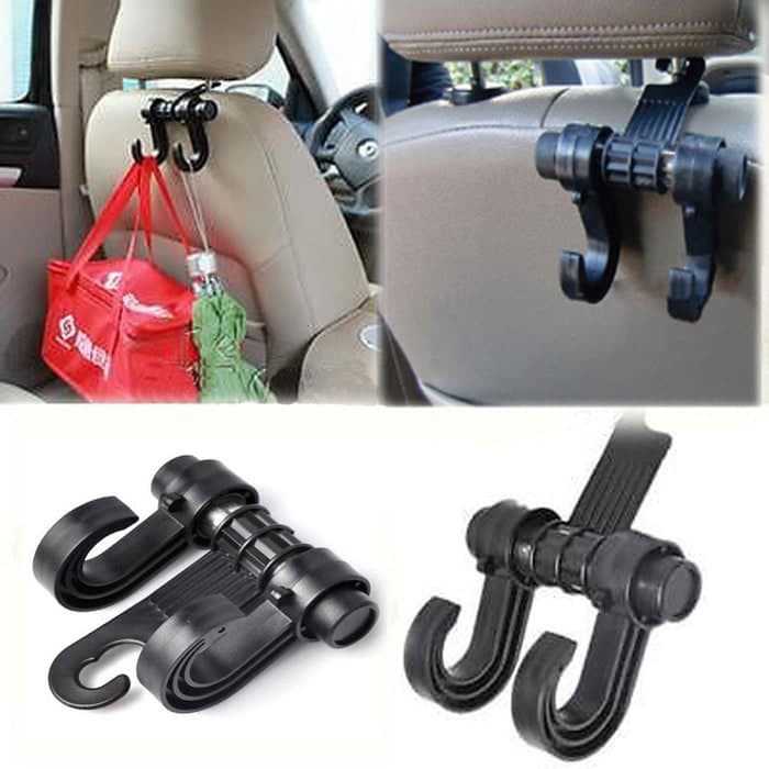 HANGER JOK MOBIL Gantungan barang mobil GANTUNGAN BARANG MOBIL Gantungan Barang di Mobil Portable Car Holder Hanger - Cantol Cantolan Kursi Untuk Tas / Kresek