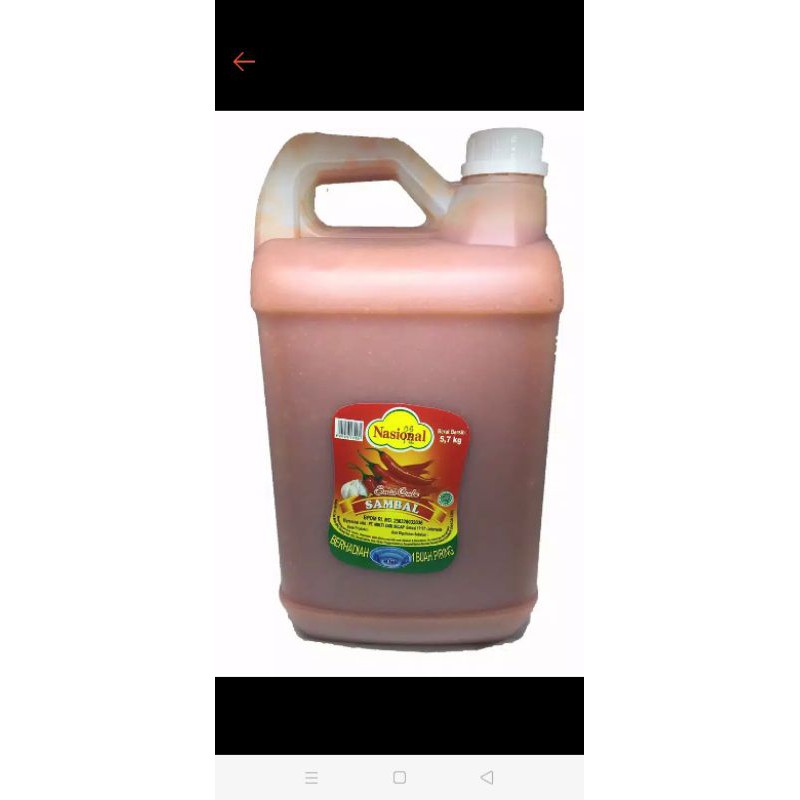 

saos nasional jerigen 5,7 kg