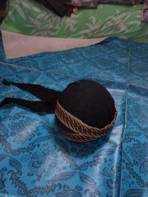 Blangkon Hitam Batik Anak Model Solo Untuk 1-5 Tahun - Topi Aksesoris Kepala