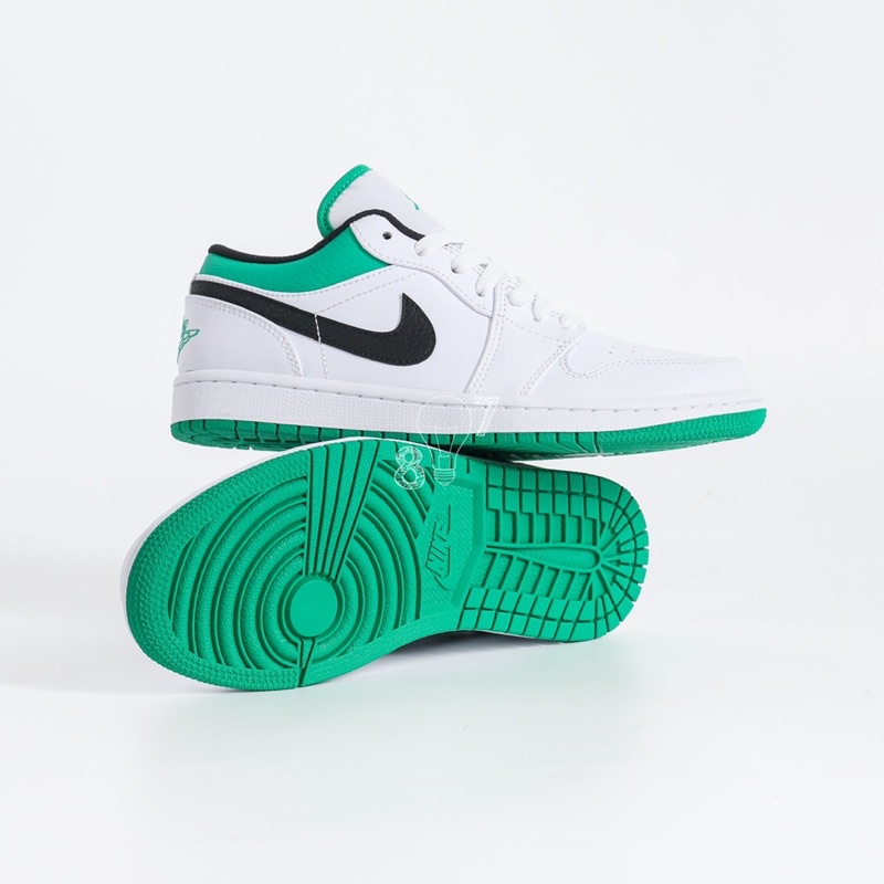 Air Jordan 1 Low White Lucky Green